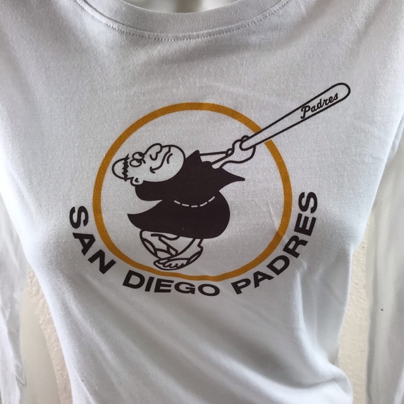San Diego SD Padres long sleeve tee shirt sz small - Picture 2 of 4